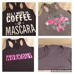 NWOT! 3-Racerback Workout Tank Tops!